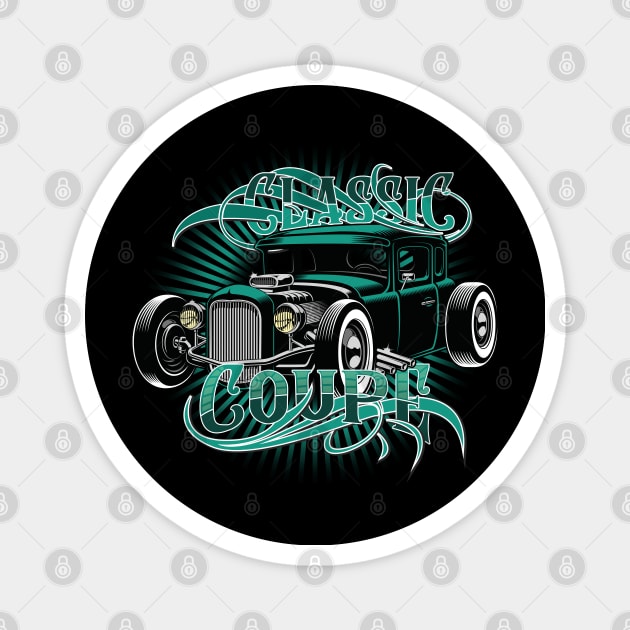 Classic Coupe Magnet by Randomart